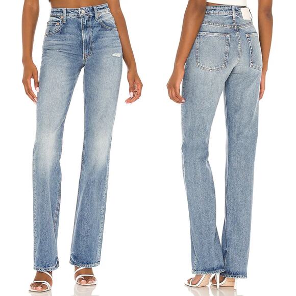 GRLFRND The Melanie Boot Cut Jeans Catalina Wash Women’s Size 24 High Rise - Picture 1 of 7